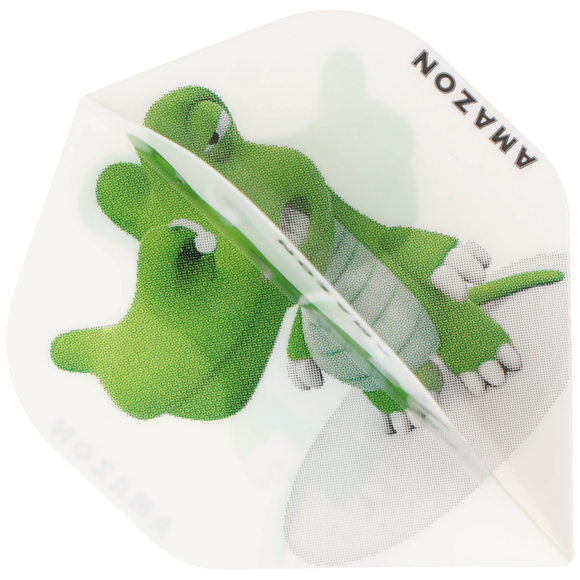 Krokodil Dart Flight weiß mit Motiv, 3 Stück, 2 image