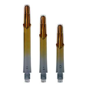 L-Style Locked Straight TwoTone Shafts - Schwarz / Orange, Länge: 190