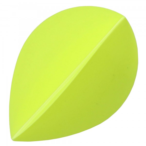 Pearflight aus Kunststoff, neongelb, 3 Flights