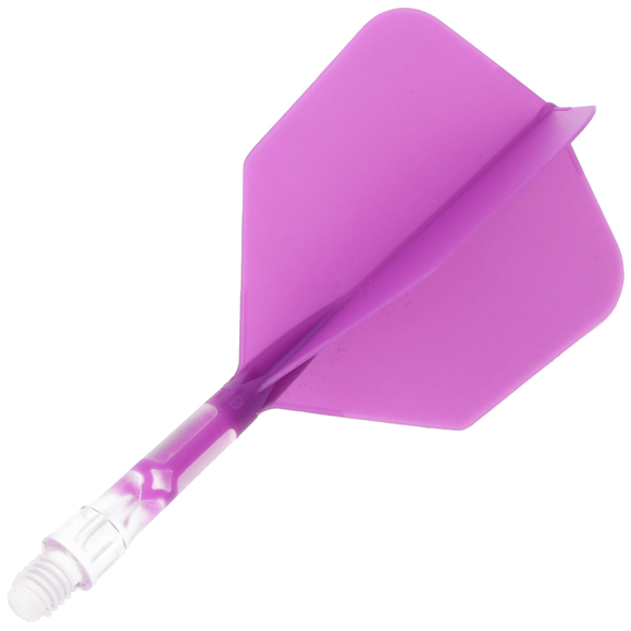 Cuesoul integrierte Dart Flights AK7, Standard M, violett transparent, 2 image