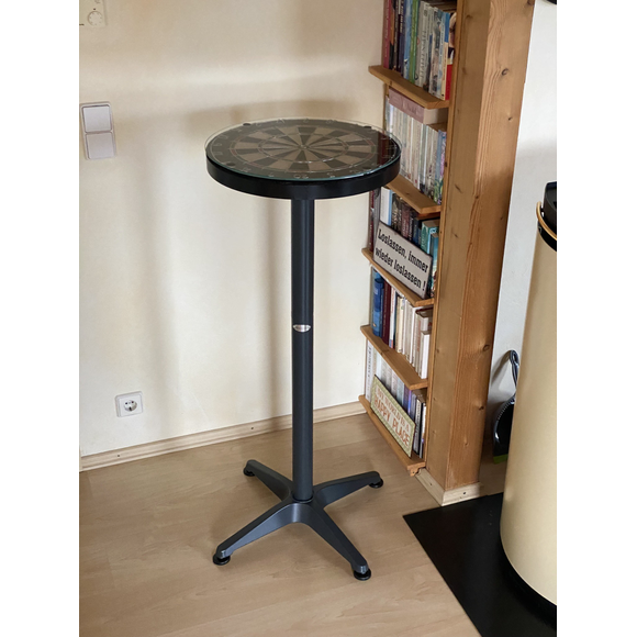 Stehtisch mit Dartscheibe "Caller" neutral schwarz, 6 image