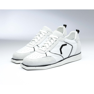 Dartschuh Vollleder weiß/schwarz, Farbe: white/black, Variante: 44