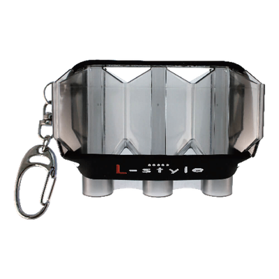 L-Style Krystal One Flight Case, Farbe: Schwarz