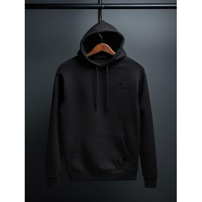 STEELIKONE, Hoodie "PITCH BLACK" Series, Farbe: Schwarz, Größe: S