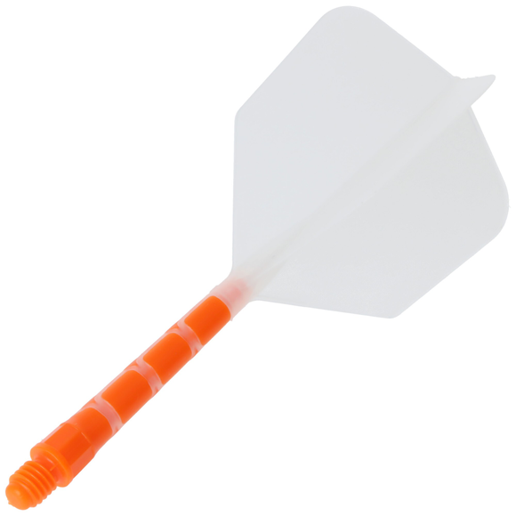 Cuesoul integrierte Dart Flights AK7, Standard L, transparent neon orange, 2 image