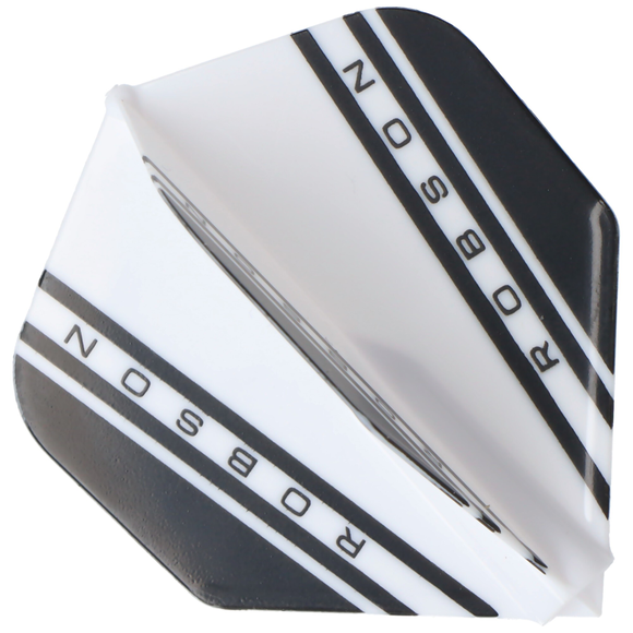 ROBSON PLUS V Dart Flights weiss, No.2, 40,5 x 35,8mm, 2 image