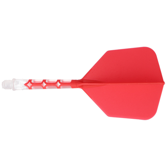 Cuesoul integrierte Dart Flights AK7, Standard L, rot transparent, 6 image