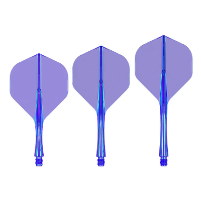 Caliburn SUP Flights - Moulded Flight & Shaft - Standard No6 Blau, Länge: Kurz