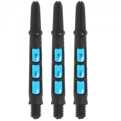 Harrows Carbon ST Schaft, midi, 2BA, schwarz aqua, 3 Stück