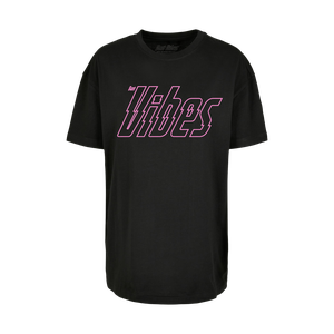 Dart Vibes Typo Oversized Ladies Tee (Black), Farbe: Schwarz, Größe: S