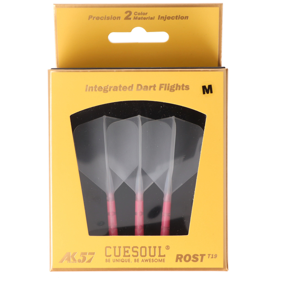 Cuesoul integrierte Dart Flights AK7, Standard M, transparent pink, 8 image