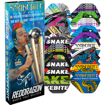 Red Dragon Hardcore Peter Wright Snakebite Flight Pack