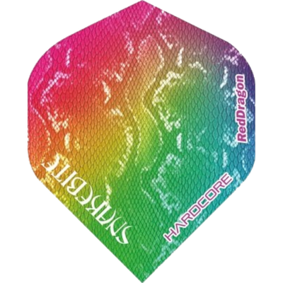 Red Dragon Hardcore Peter Wright Snakebite Rainbow Snakeskin Standard Flight
