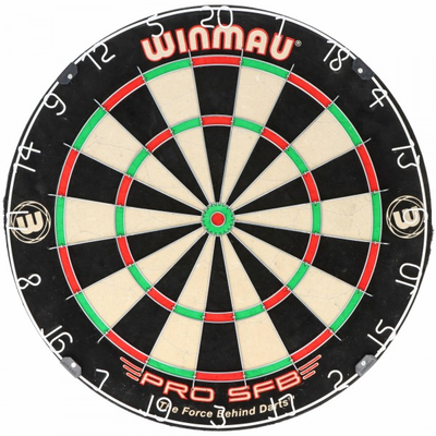 Winmau Pro SFB Steel Dartboard, Sisal mit Wandhalterung