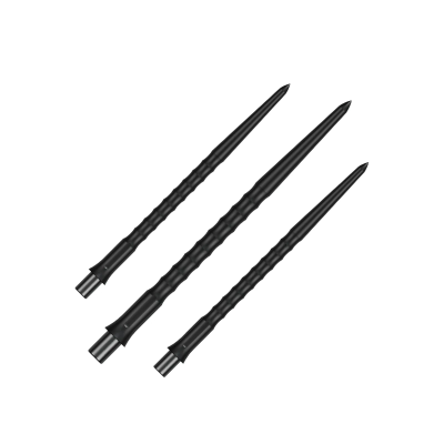 Precise180 Dartspitzen "Ripple" Caliburn-System - Schwarz, Länge Spitzen: 36, Farbe: Schwarz