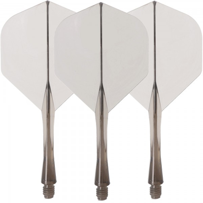 Winmau Fusion Dart Flight und Shaft, Standard, dunkelgrau, short, 22mm