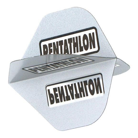 Pentathlon HD100 Dart Flights, silber, 3 Stück, 4 image