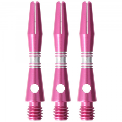 Aluminium Dartschaft Pink, X-Short, 3 Stück