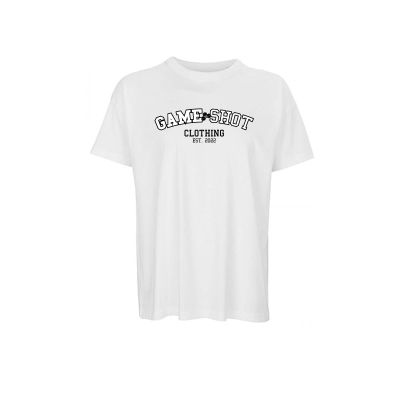 Game Shot GSC College, white oversized, Farbe: Weiß, Größe: S