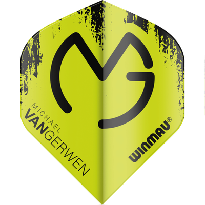 Winmau Mega Michael van Gerwen MVG Standard Flight, Farbe: Grün & Schwarz