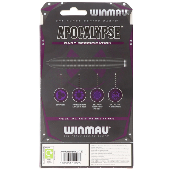 Apocalypse Brass Softdart, Schwarz, 2217, 20 Gramm, 7 image