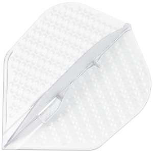 L-Style L3Pro Shape Dimple Champagne Ring Dartflight, clear, 3 Stück