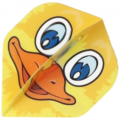 Dartflight gelb, Motiv Ente, 3er Set