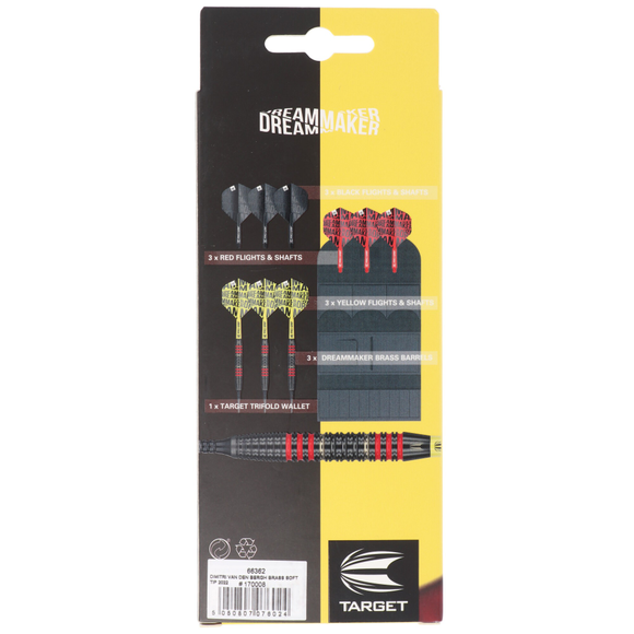 Softdart-Set, 22teilig, Dimitri Van den Bergh, Brass, 18 Gramm, 7 image